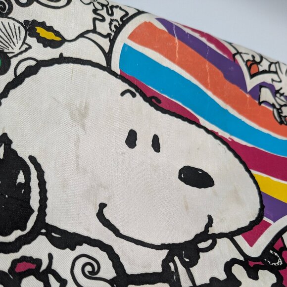 Snoopy Peanuts Messenger Bag - 2015 Black & Pink with Rainbow Heart - Picture 8 of 13